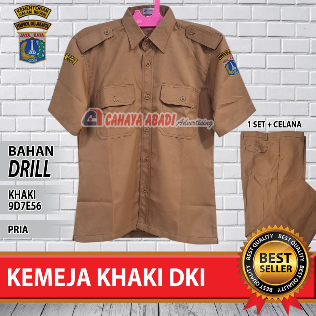 Seragam PEMDA KHAKI PNS DKI PRIA Baju PEMDA KHAKI PNS DKI PRIA 9D7E56
