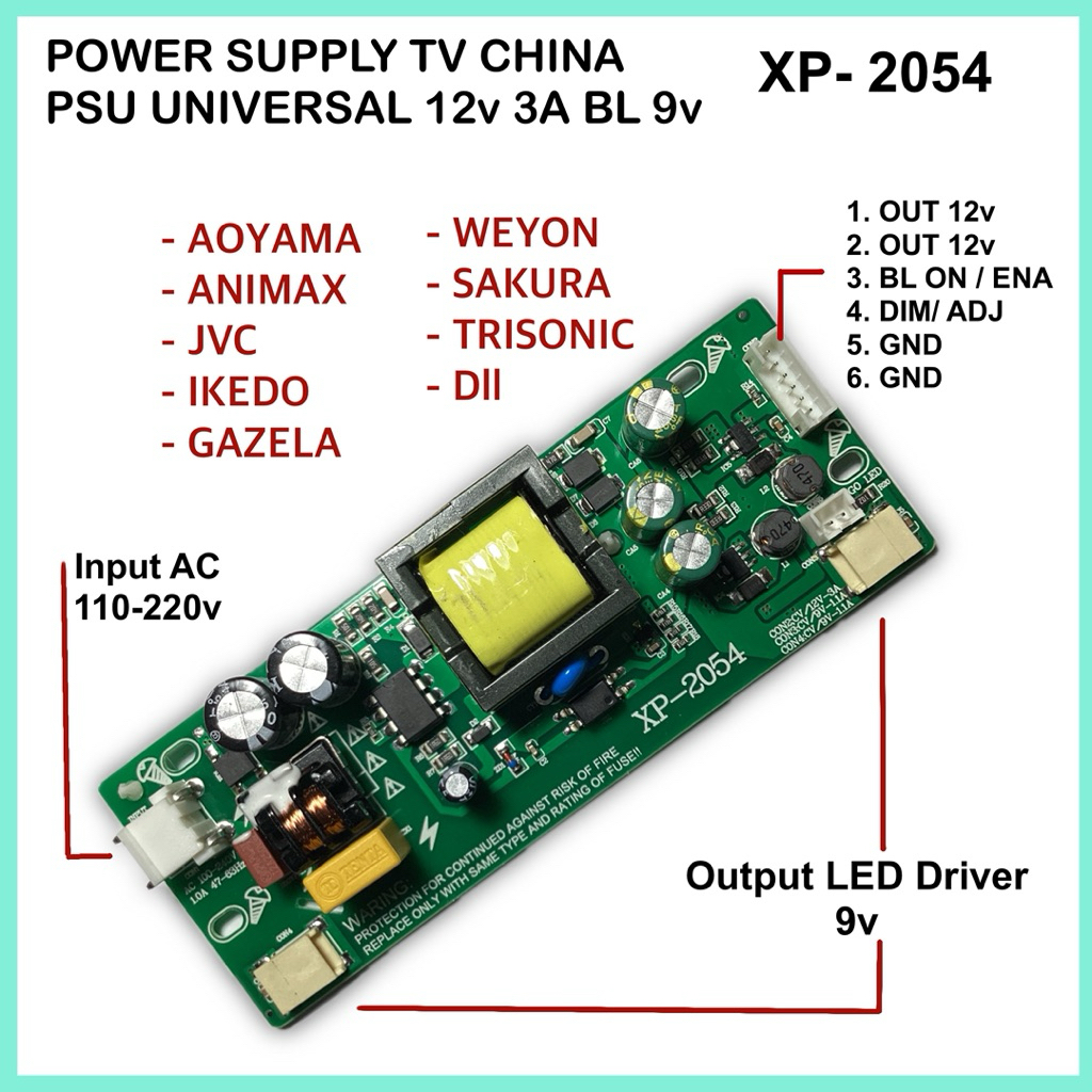 Power supply TV LED PSU Board 12v 3A Backlight driver inverter Tv china universal Backlight 9v