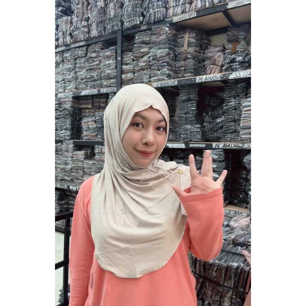 5 PCS HIJAB INSTAN JISO HASBI/JISOO/JISO