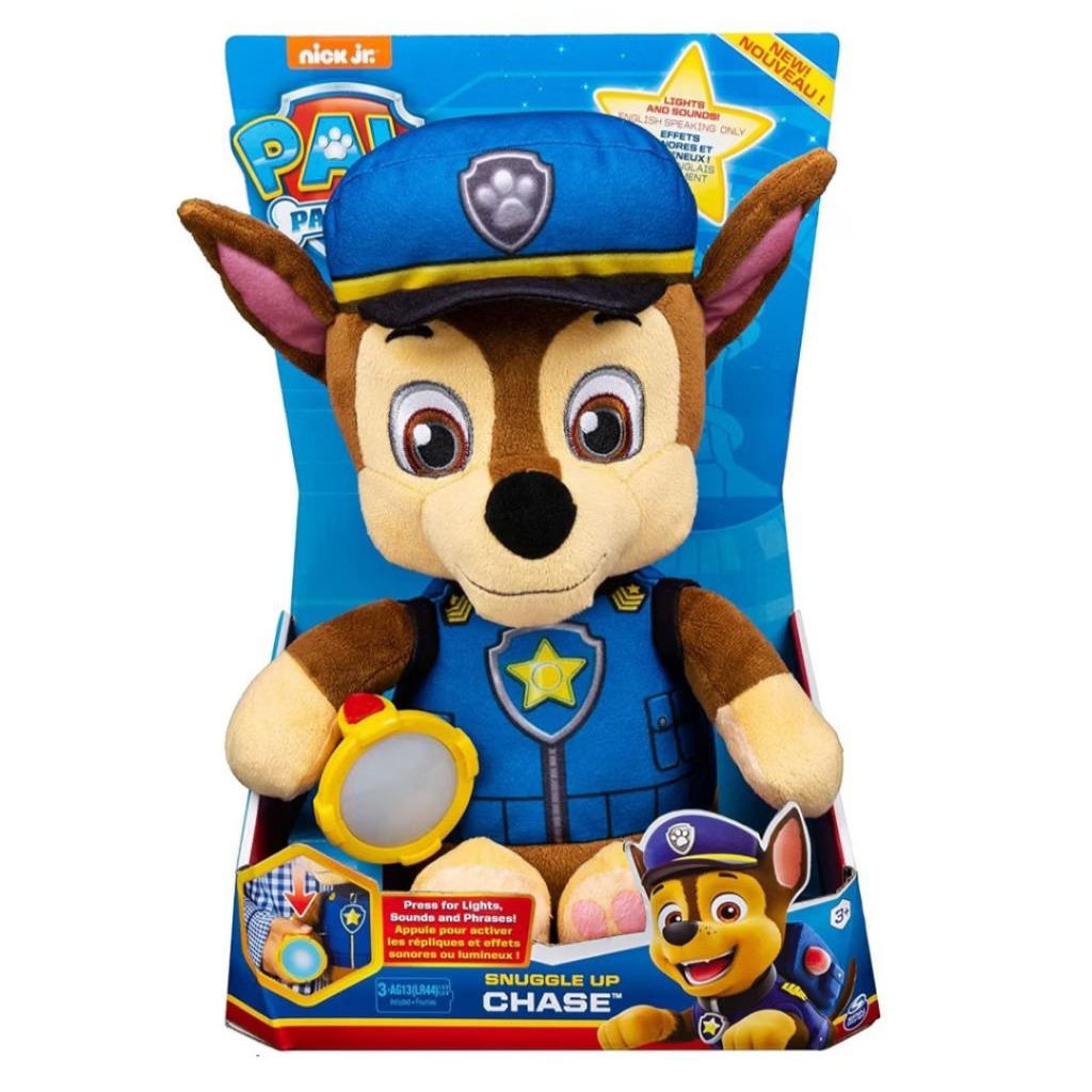 mainan sale paw patrol mainan snuggle up chase mainan boneka chase mainan senter LED boneka paw patr