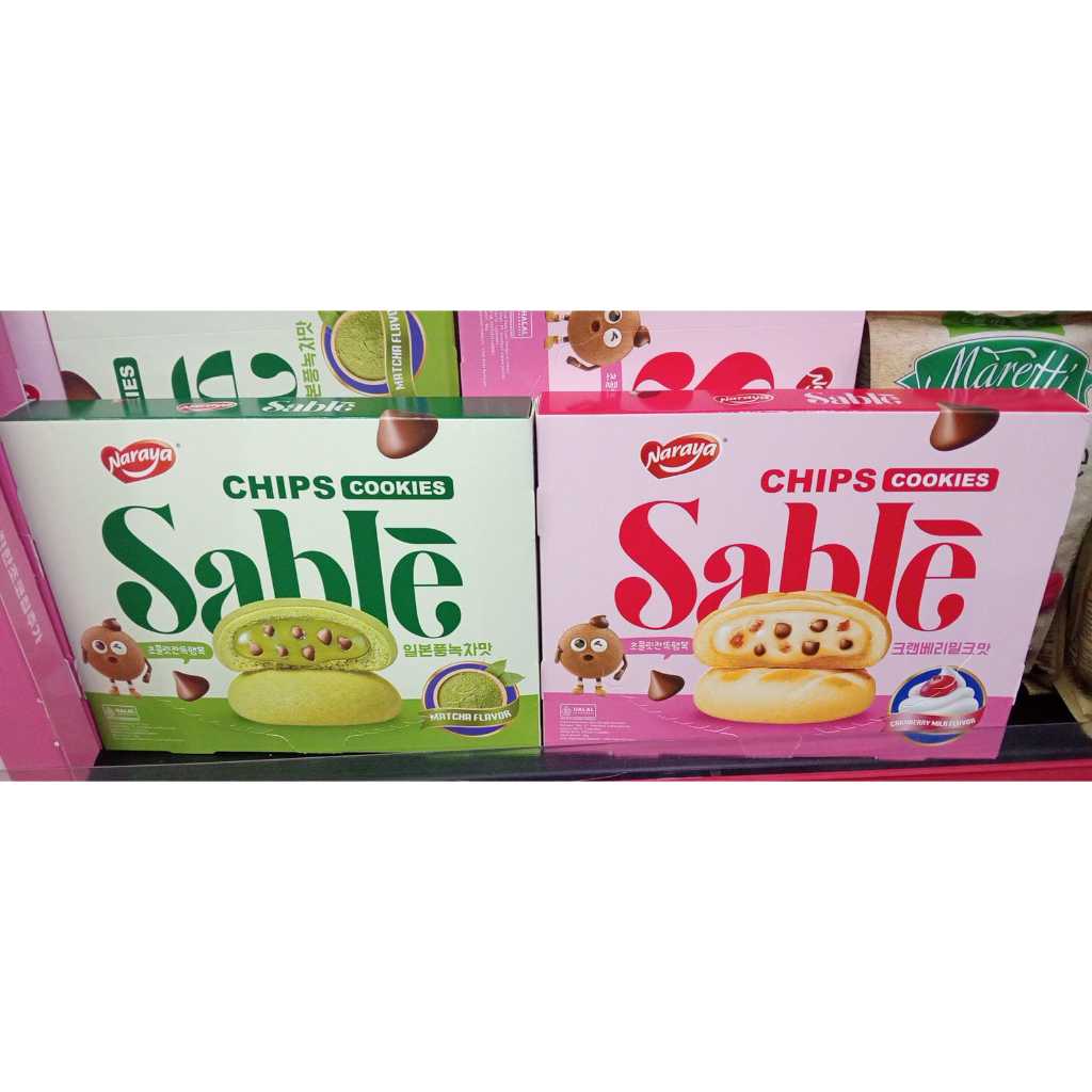 Naraya Sable Cookies Rasa Matcha & Cranberry Halal