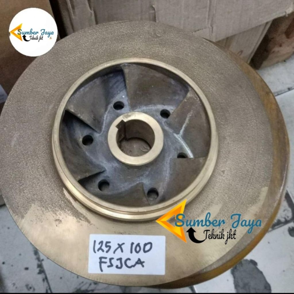 Impeller Pompa EBARA 125x100 FSJCA Kipas Kuningan Pompa Ebara 125x100 FSJCA ORIGINAL