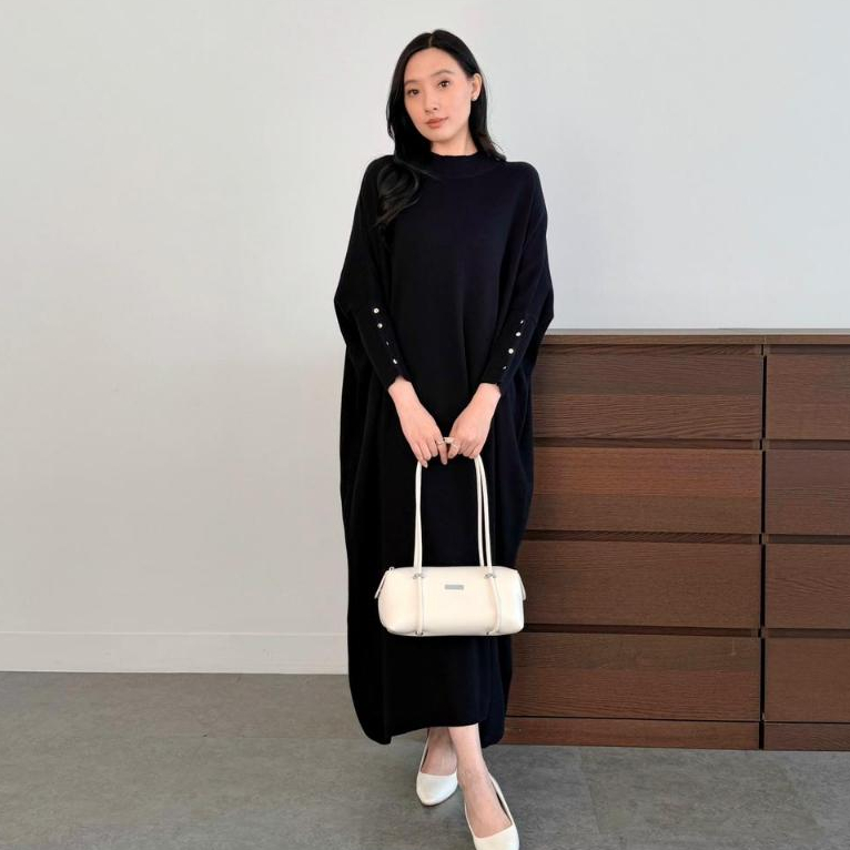 Luknits - Alyssa Dress  | Dress Wanita | Batwing Dress