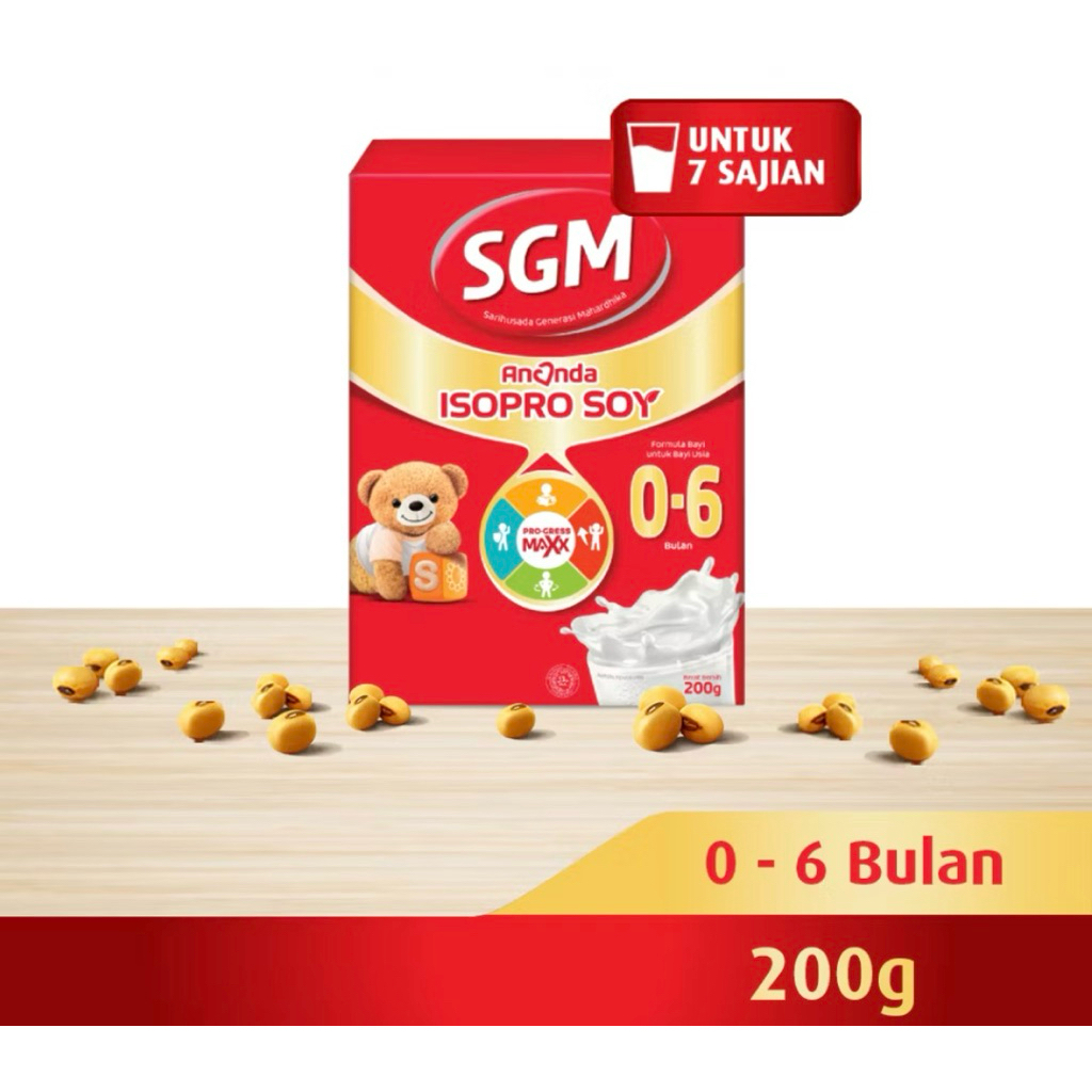 Susu Formula SGM Ananda Isopro Soya 0-6 Bulan & 6-12 bulan - Aman untuk Alergi Susu Sapi