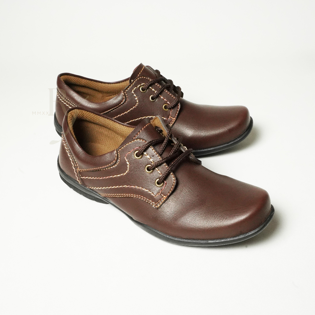 JEDDI [DALAS 601]  Sepatu Pantofel Hitam Pria Kulit Asli Kerja Formal