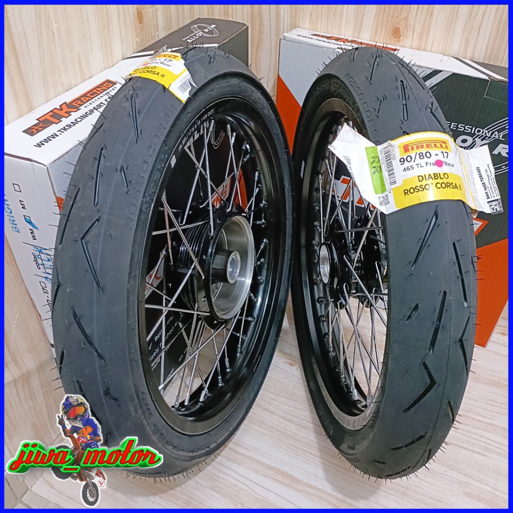 paket velg RX king TK racing ring 17 160 185 / 185 185 / 185 215 plus ban IRC FASTI PRO 90/80 17