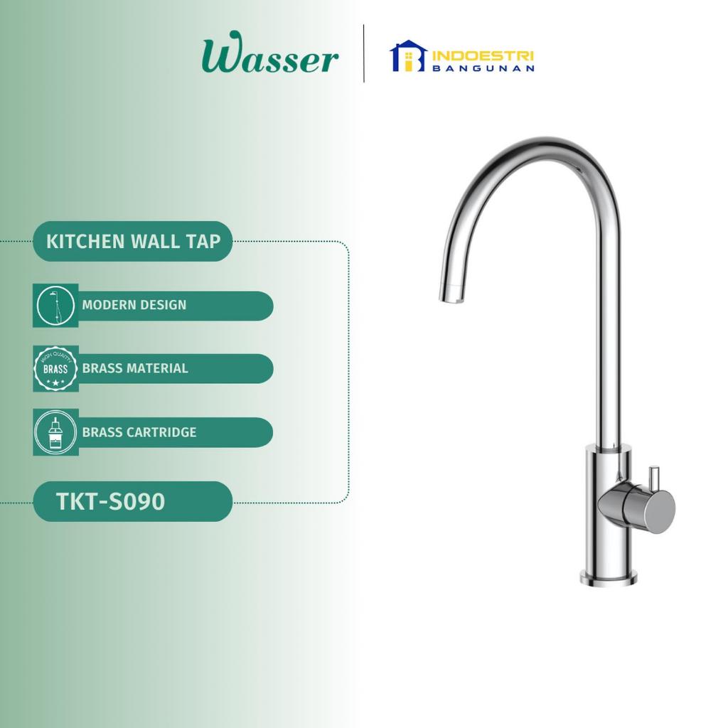 Kran Sink Cuci Piring Meja Wasser TKT S090 Chrome / Wasser Keran Cuci Piring