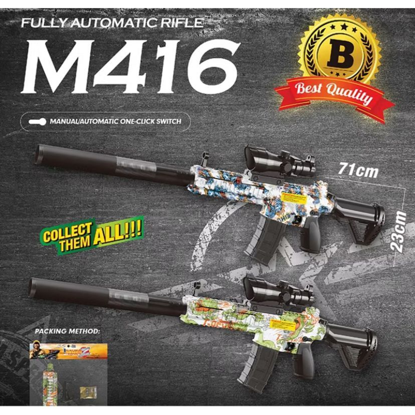 Mainan Anak Water Gell Blaster Elektrik Auto WGG WGB AWM M416 M82 Mainan Anak Luar Ruangan Peluru Ge