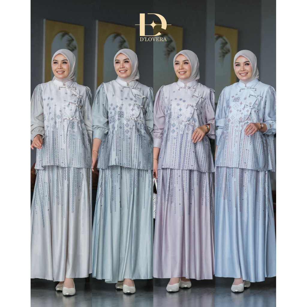 KARIMA SET BY DLOVERA,DLOVERA ORIGINAL,KARIMA SET DLOVERA,SET ROK PREMIUM