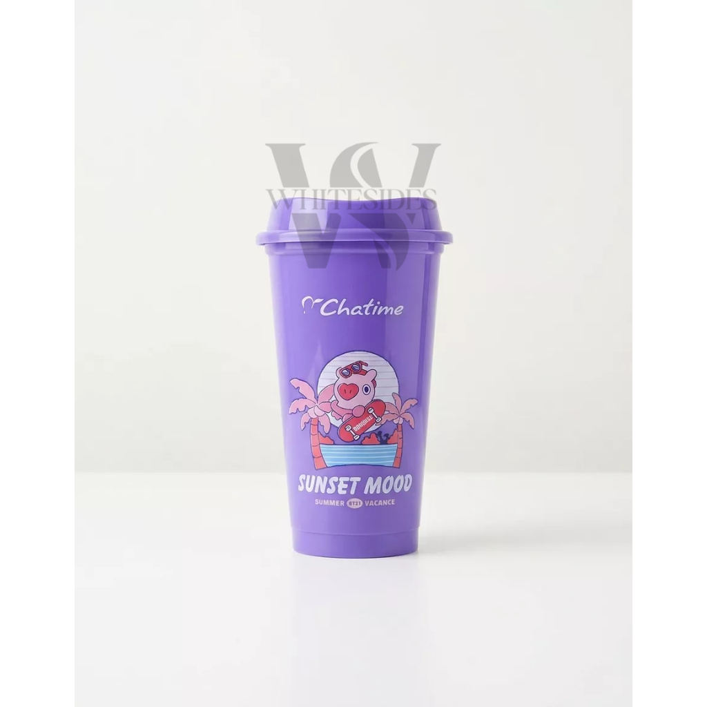 Mang - Chatime BT21 Koya Tata Chimmy RJ Cooky Shooky Van Tumbler Bottle Mug Gelas Botol Reusable Cup