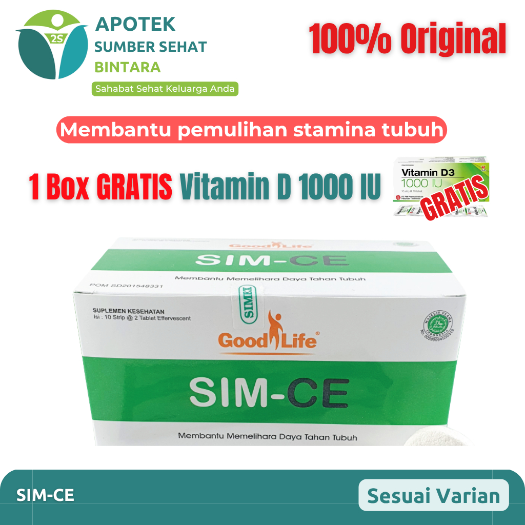 [1 Box] Good Life Sim-Ce Tablet Effervescent - Vitamin Daya Tahan Tubuh