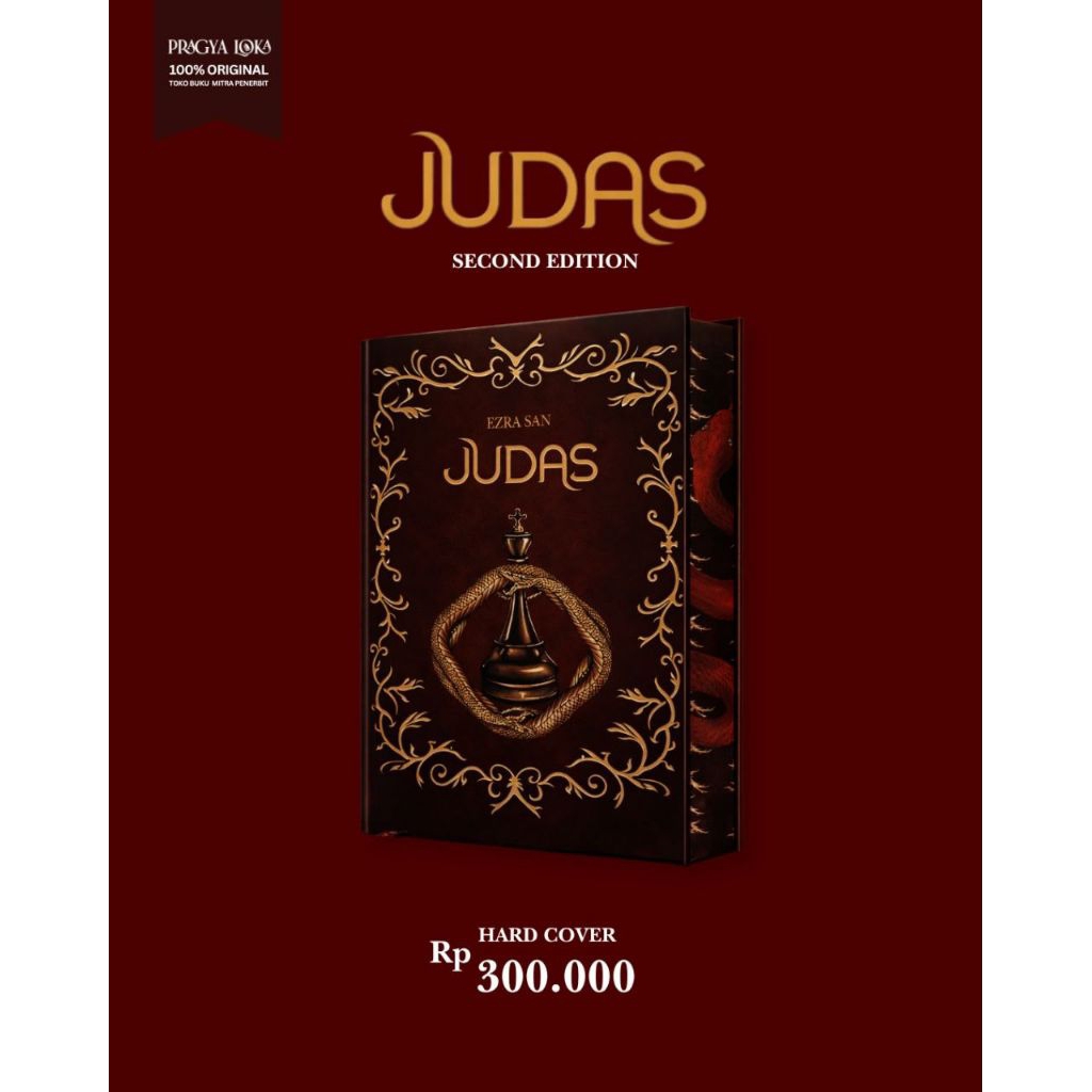 Novel Hard Cover Judas by Ezra San