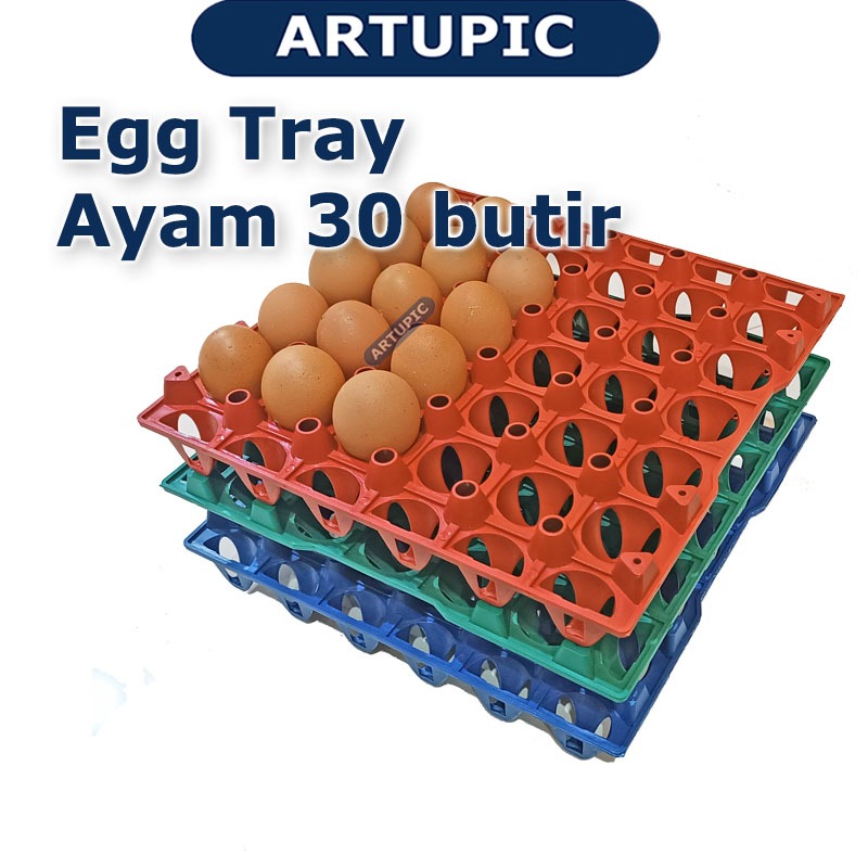 Egg tray ayam bebek 30 butir nampan tempat telur ayam bebek petelur plastik