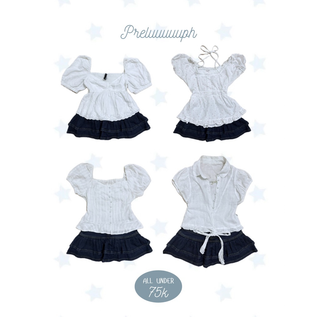 Preloved Top Coquette Milkmaid