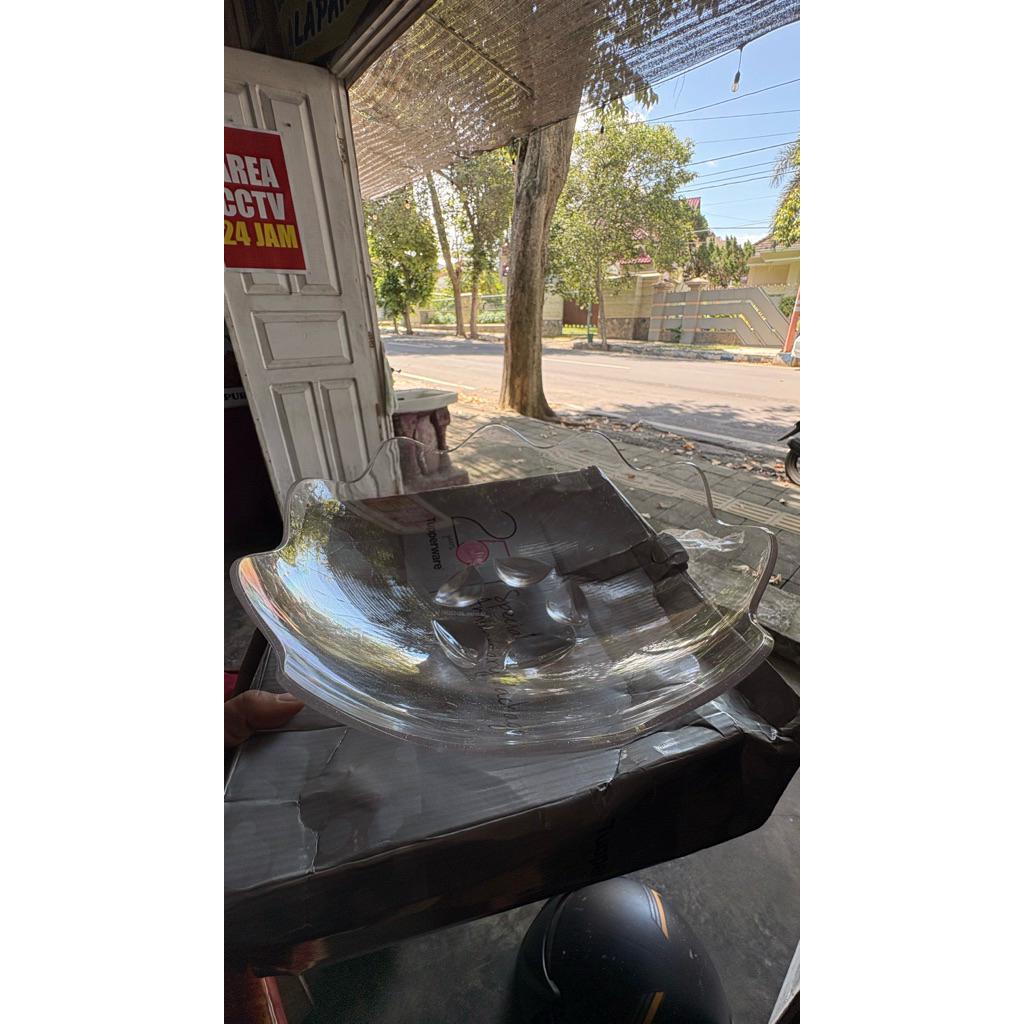 Bowl buah kristal Tupperware