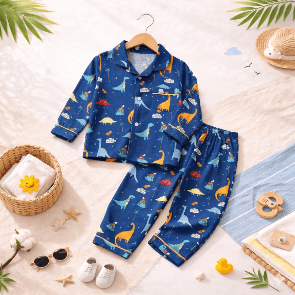 PIYAMA ANAK USIA 1-10 TAHUN SIZE MLXL TANGAN PANJANG PART 1