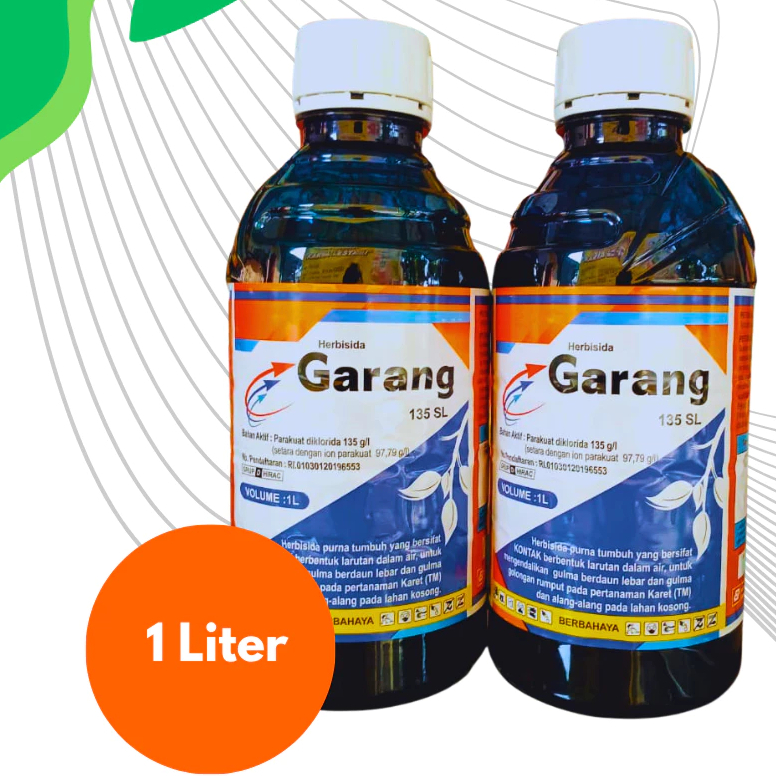 GARANG 1 LITER OBAT RUMPUT LANGSUNG MATI/HERBISIDA GARANG/OBAT PEMBASMI RUMPUT LANGSUNG MATI