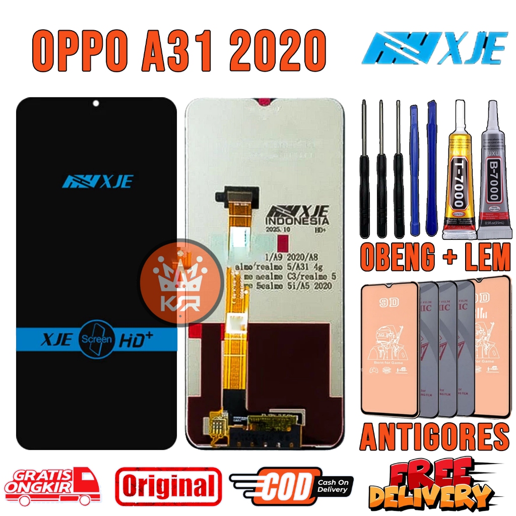 LCD Touchscreen OPPO A31 2020 ORI OEM XJE Original Touchscreen BARU Fullset