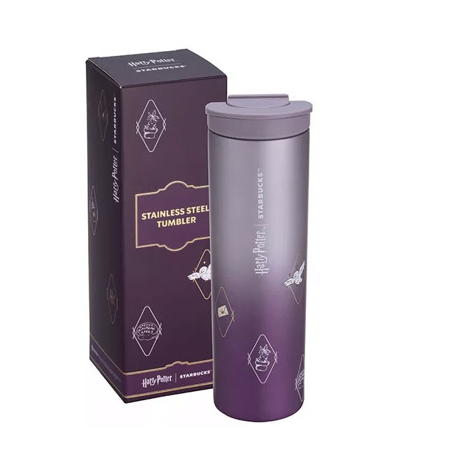 Tumbler Starbucks Harry Potter Hogwarts Purple Starbucks Purple Harry Potter Stainless Steel Mug 16o