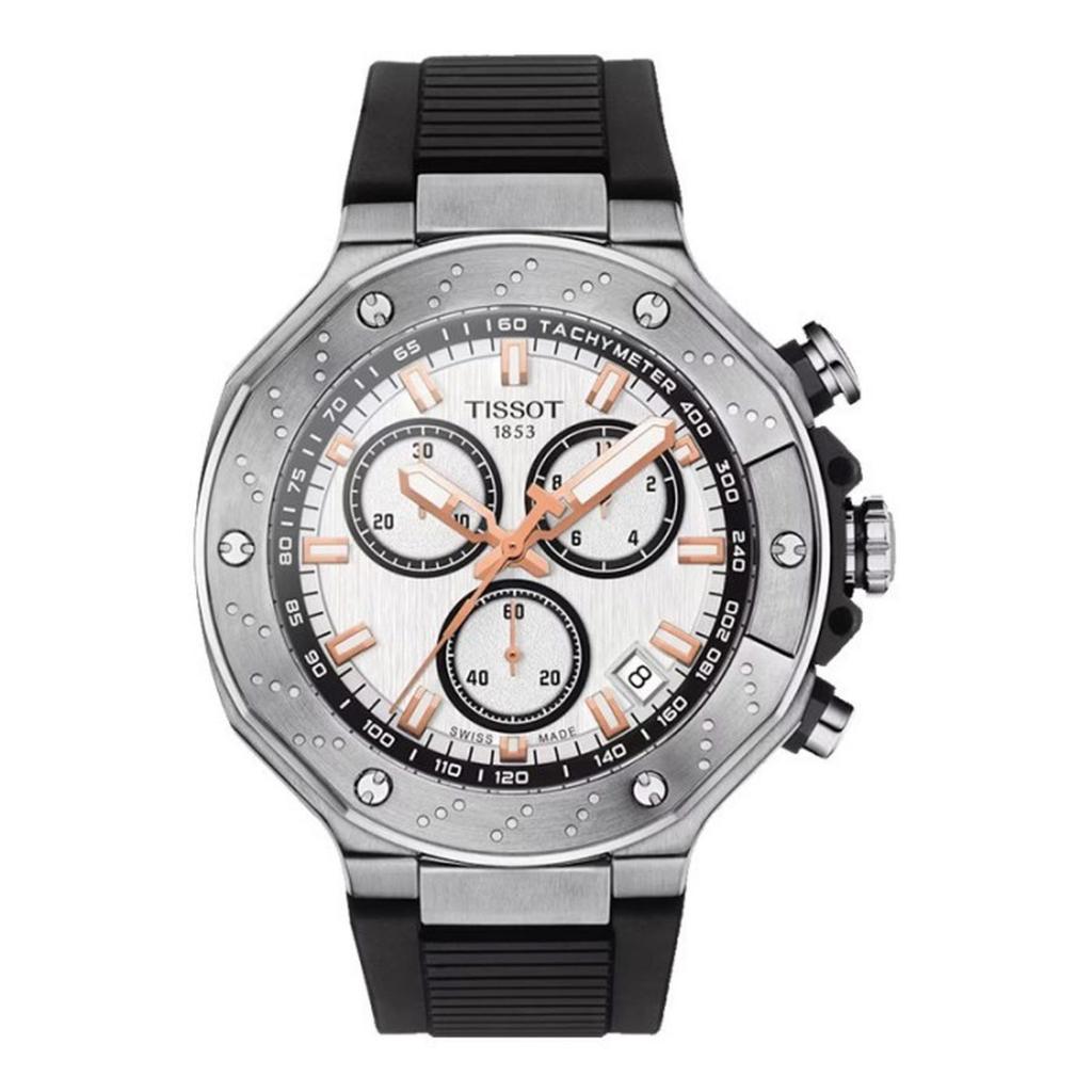 TISSOT T-Race T141.417.17.011.00 Chronograph White Jam Tangan Pria Original & Garansi