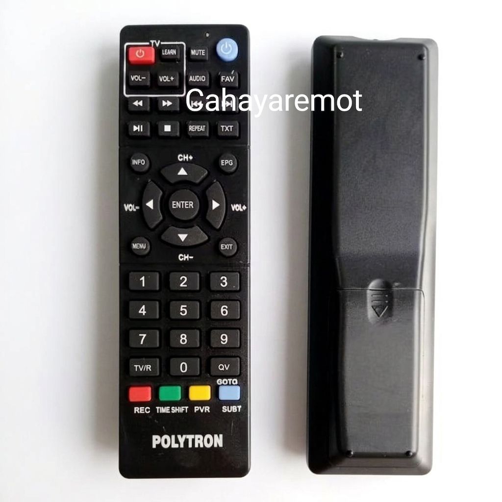 REMOTE REMOT STB SET TOP BOX POLYTRON DVB T2 PDV 600T2