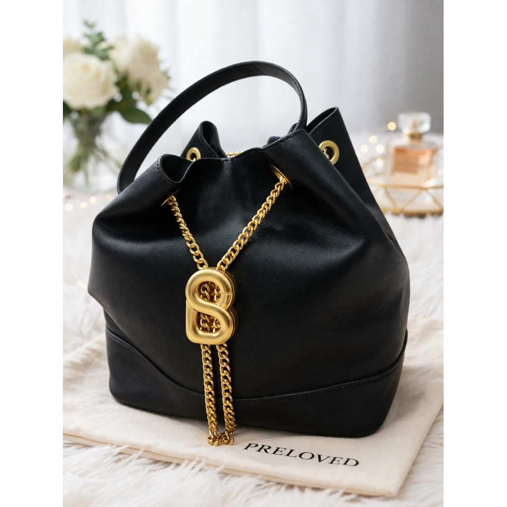 (VVGC)  Preloved Buttonscarves Myra Bag Size L