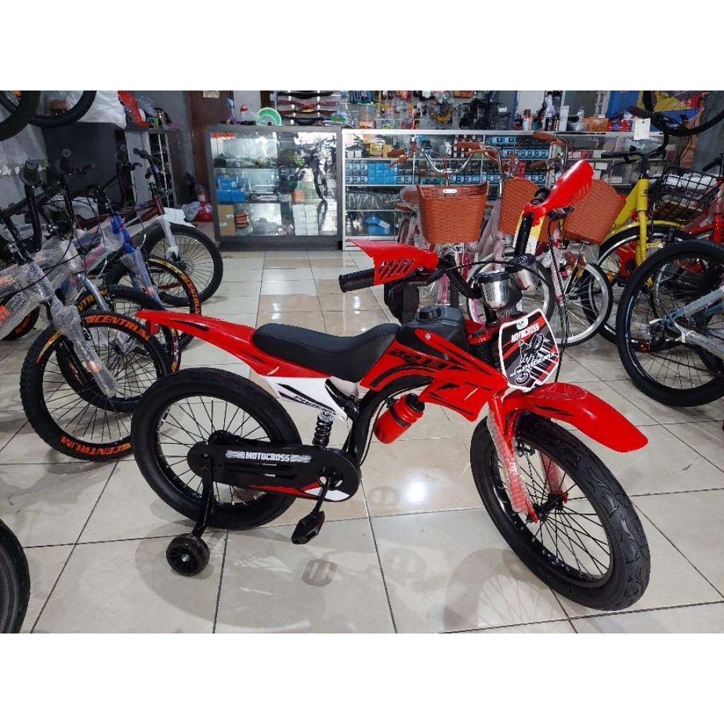SEPEDA 18 INCH BMX MOTORCYCLE MODEL MOTOR TRAIL-NEW PHOENIX