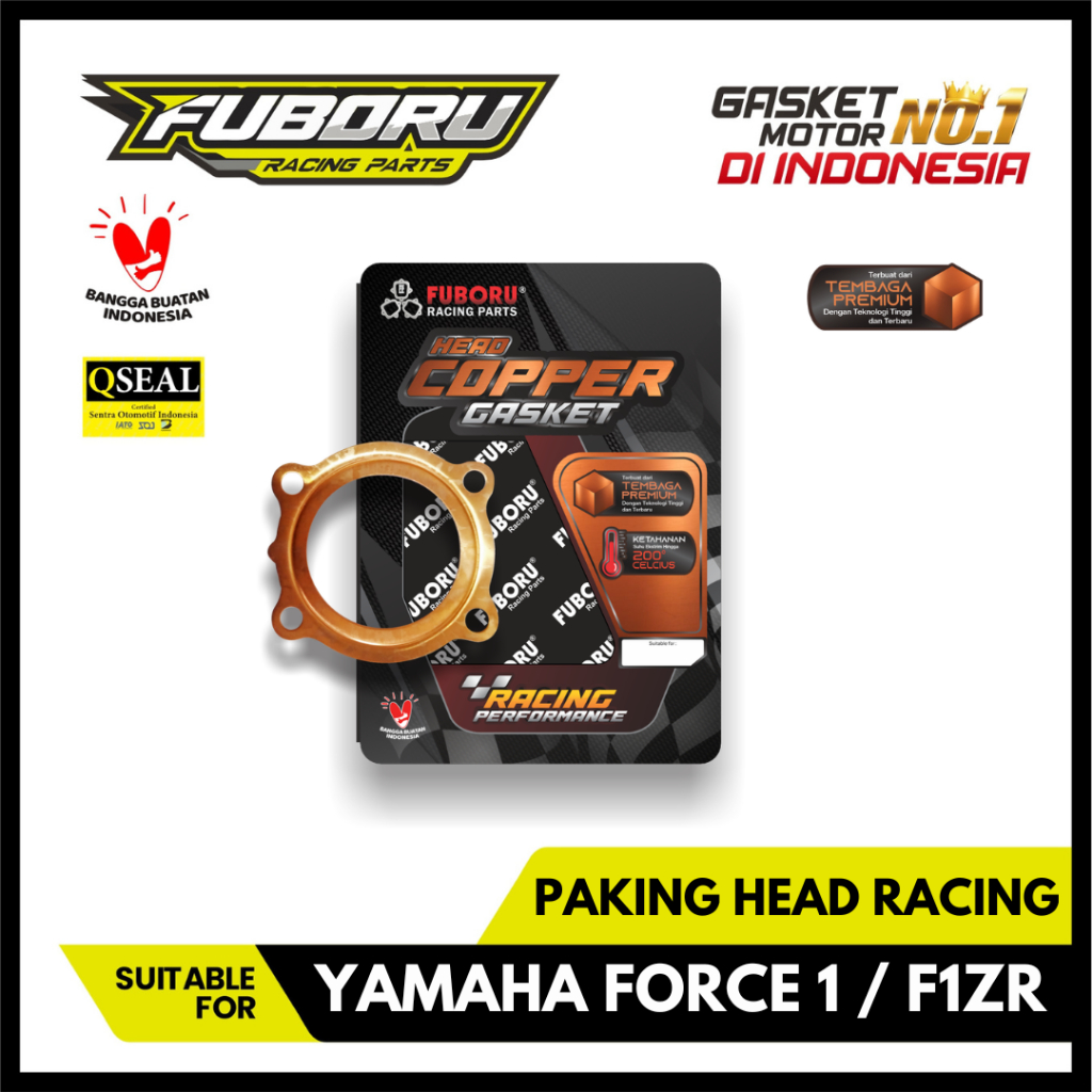 PAKING HEAD YAMAHA FORCE 1 / F1ZR 0,3 0,4 0,5 TEMBAGA RACING PARTS FUBORU