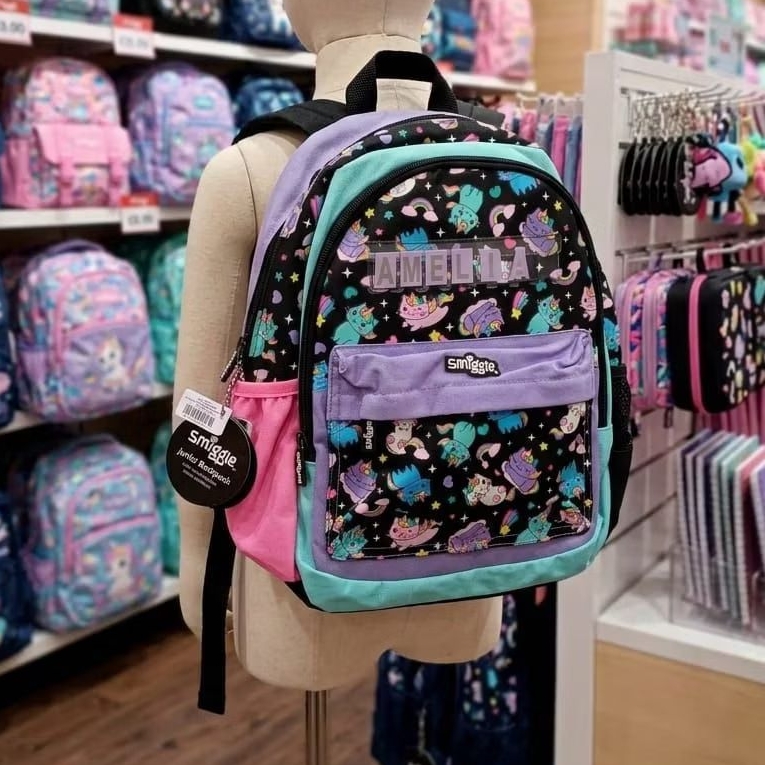 smiggle junior backpack Multicolor baby unicorn - tas ransel 100% original super sale