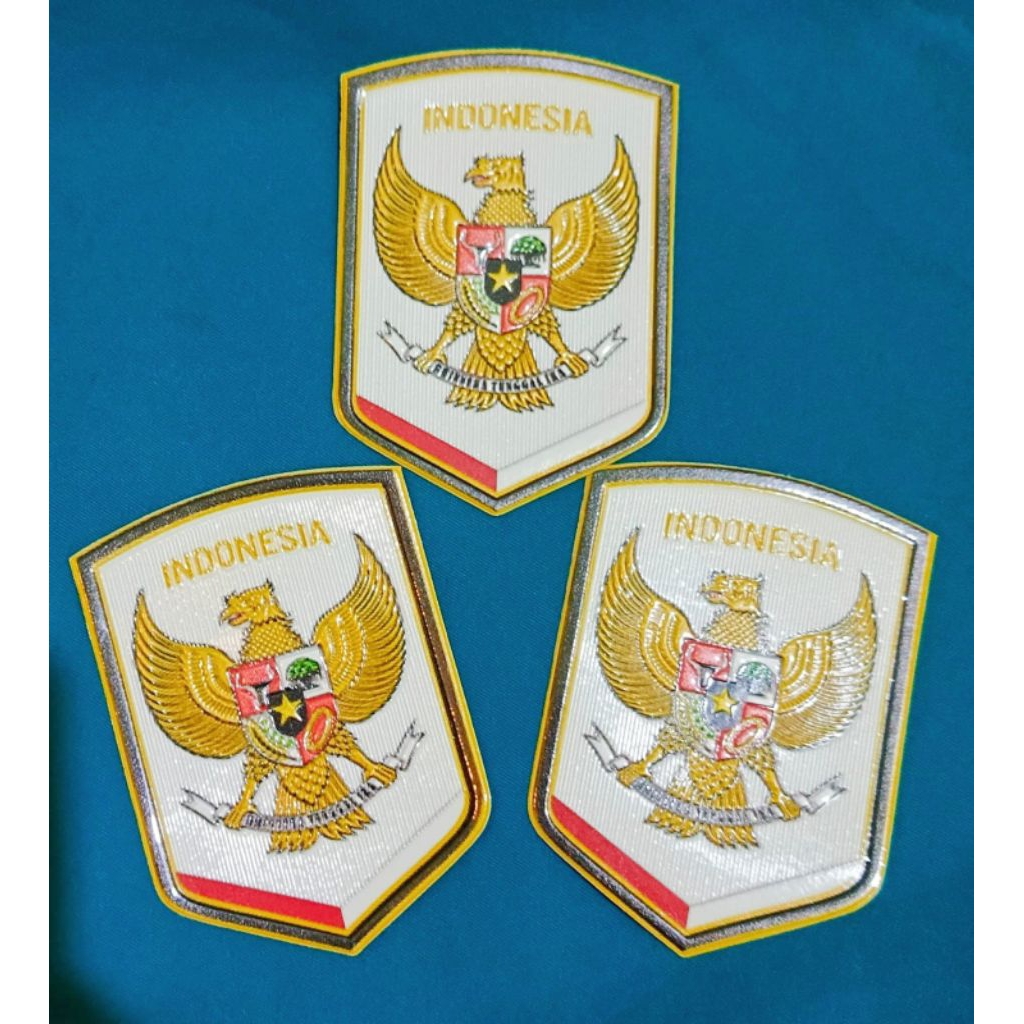 PATCH Logo Timnas Garuda 3D Timbul Karet Rubber Plat Silikon Terbaru Indonesia 2026 TPU Press Jersey