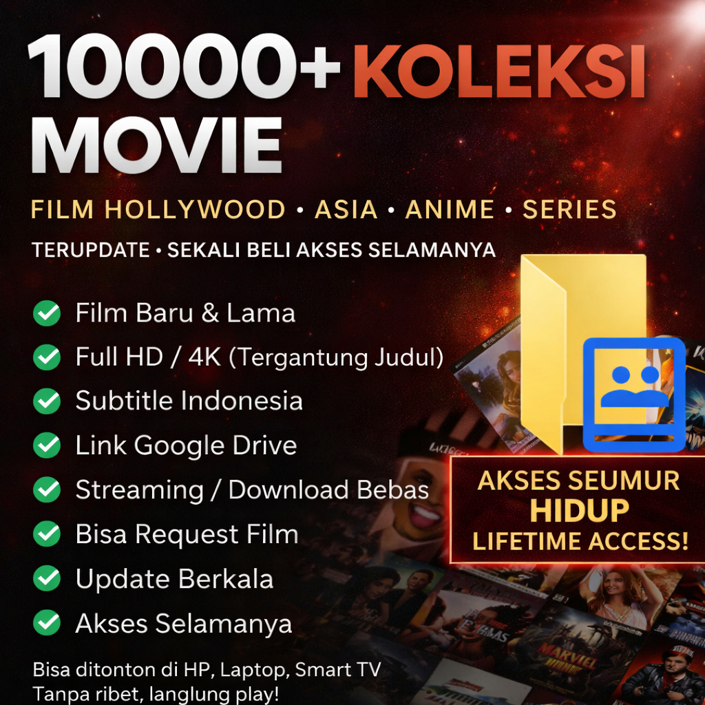 Database Movie Terlengkap 10.000+ Film & Series | Full HD/4K | Lifetime
