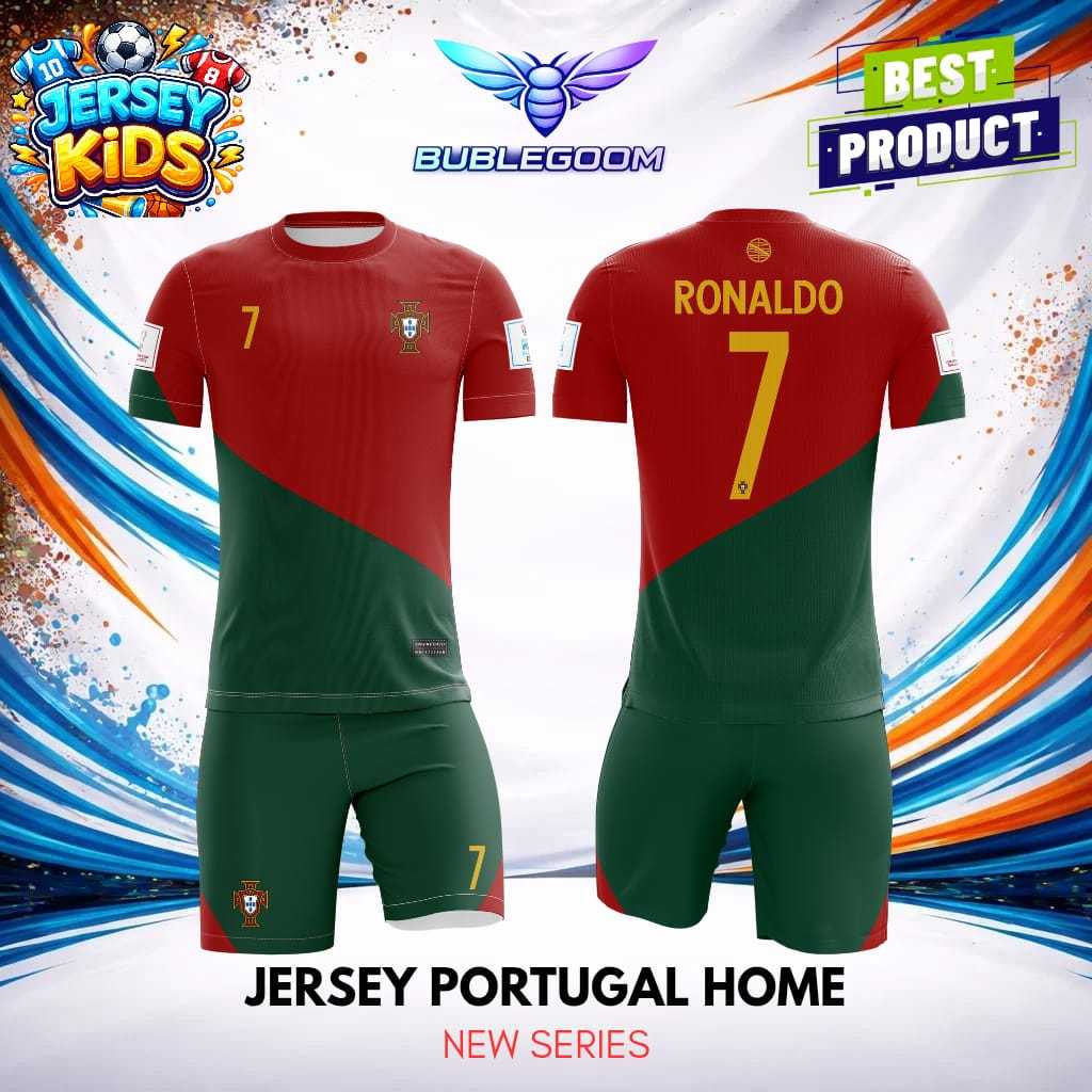 SETELAN TERBARU Jersey portugal home | kaos olahraga anak best seller original premium promo | Jerse