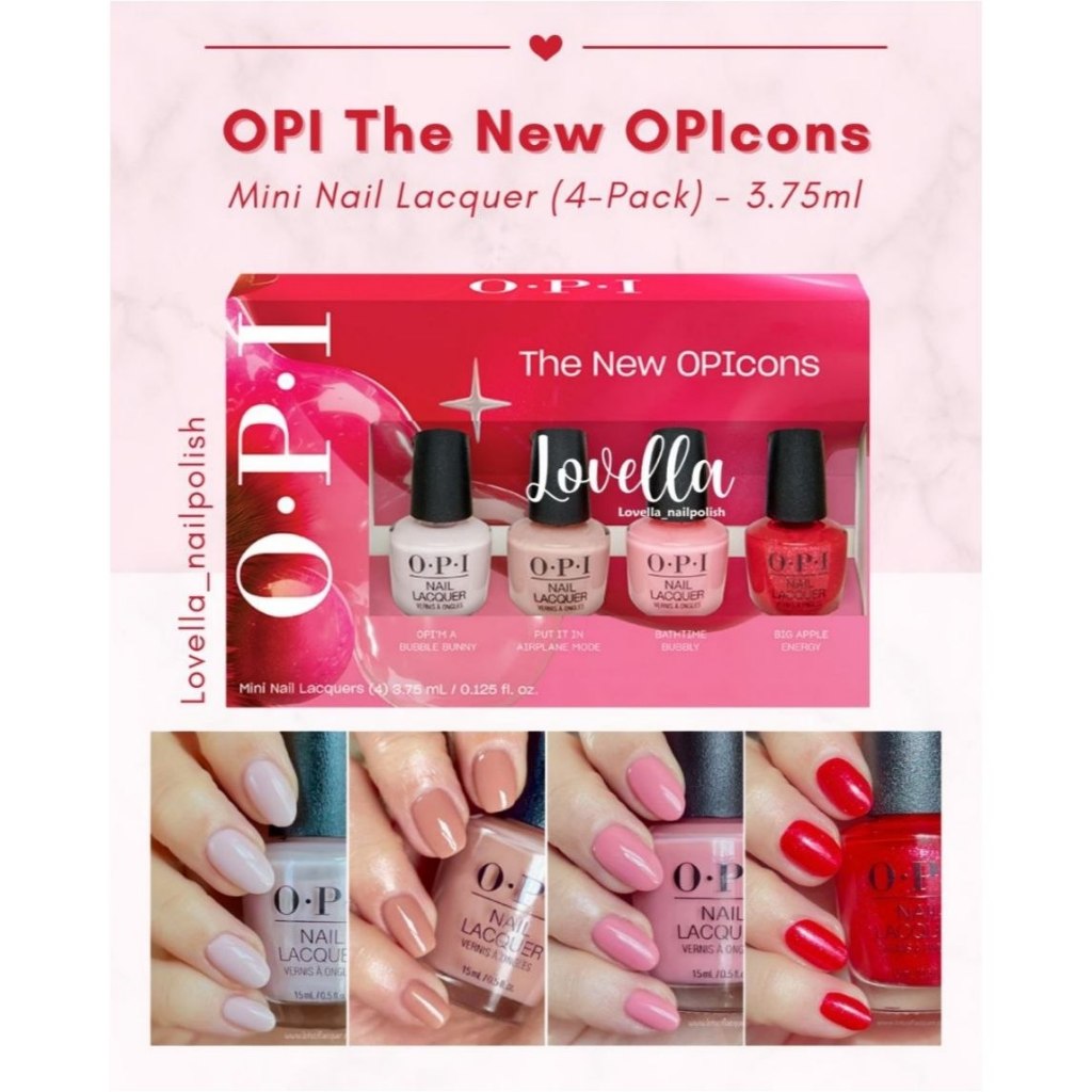 OPI Mini 4-Pack - OPI Mini isi 4  / OPI Mini Original ( OPI ORIGINAL / OPI Nail Polish / OPI Asli / 