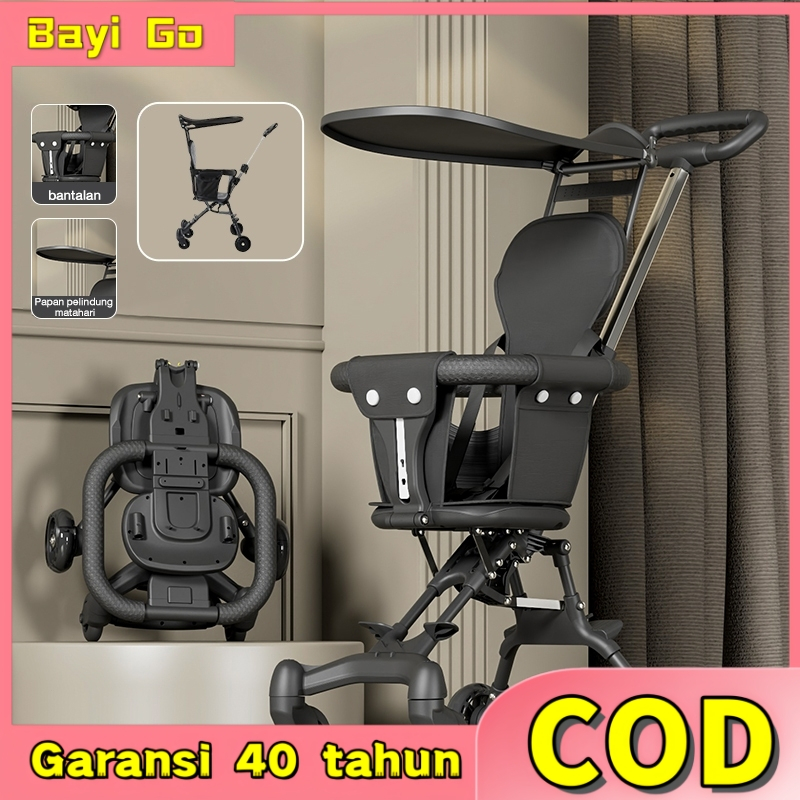 Cocooncare Stroller Bayi Multifungsi / Kereta Dorong Bayi Lipat / Kereta Dorong Bayi 2 Arah / Sepeda