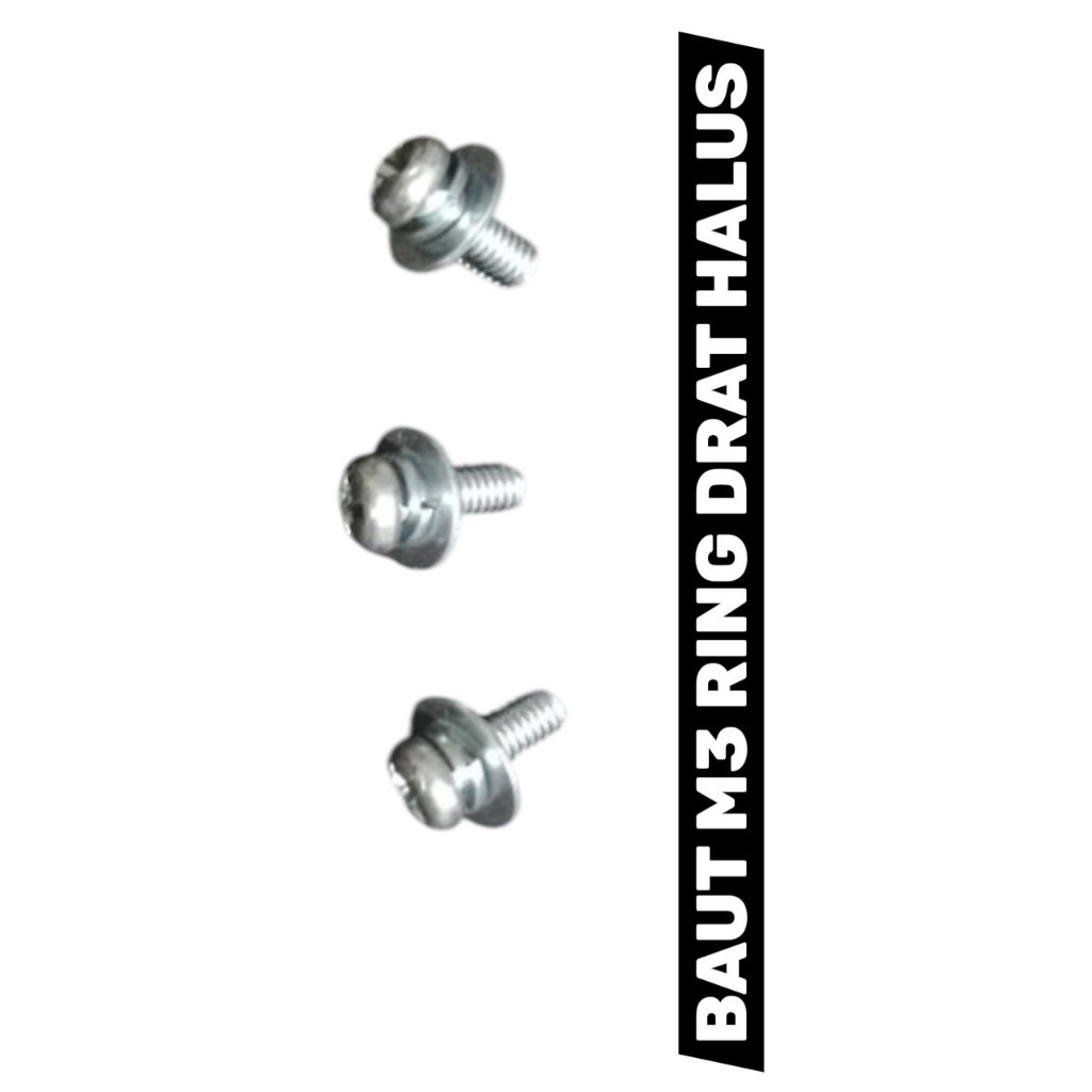 5-10pcs BAUT 6 M3 KECIL DOUBEL RING BAUT KARBURATOR