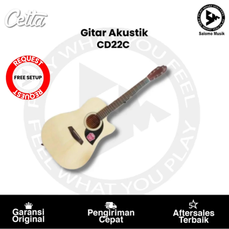 Gitar Akustik Cetta CD22C Cutaway Series Original