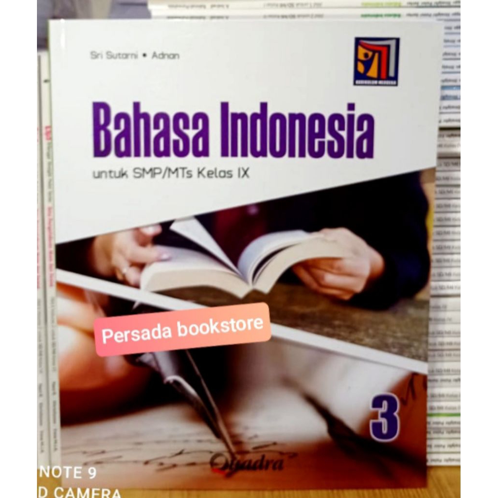 Buku Bahasa Indonesia Kelas 9 SMP Kurikulum Merdeka Quadra
