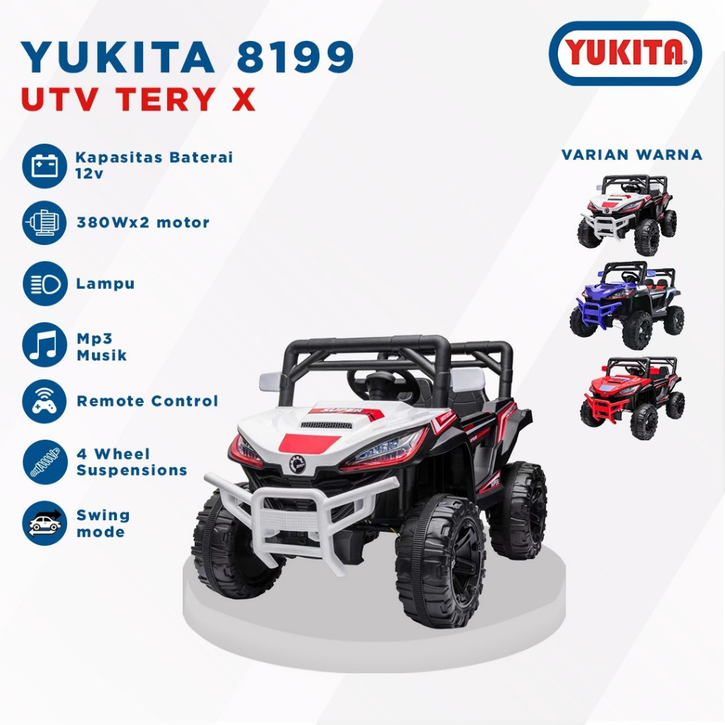 Mainan Mobil Aki Anak YUKITA 8199 UTV TERRY X YUKITA8199 Ykt8199 Ykt 8199 UTV TERMURAH
