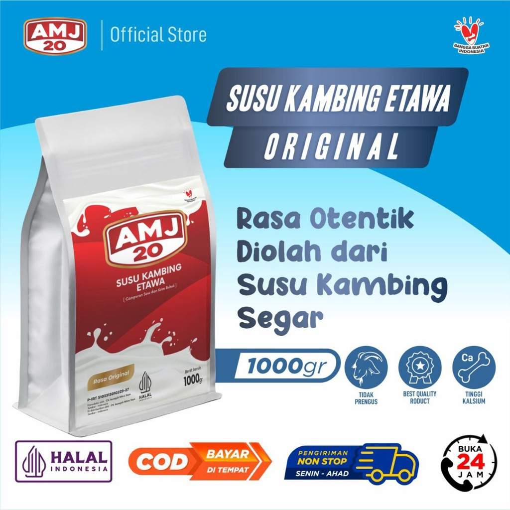 amj susu kambing etawa kemasan 1kg