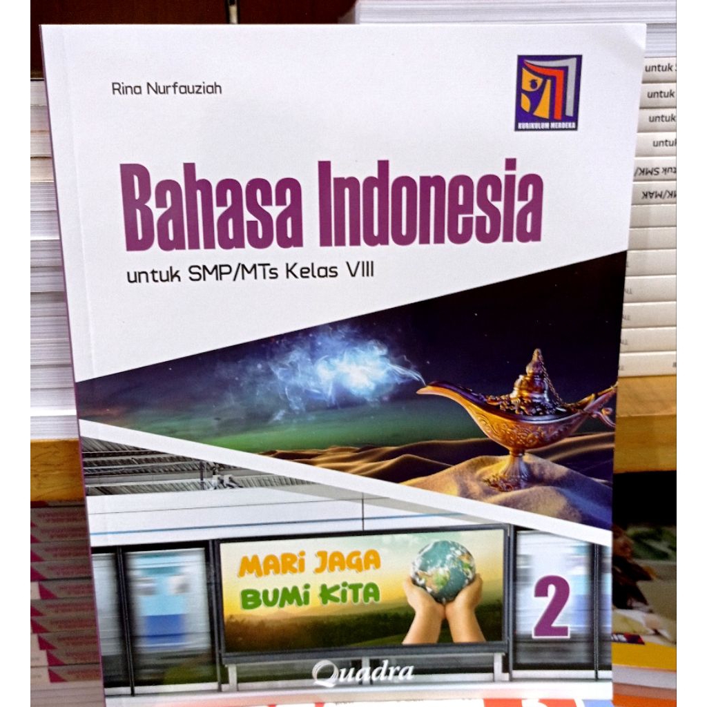 Buku Bahasa Indonesia Kelas 8 SMP Kurikulum Merdeka Quadra