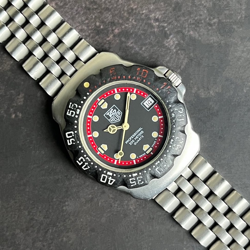TAG HEUER F1 Formula 1 Vintage Quartz 35 mm Black WA1214 Stainless Steel