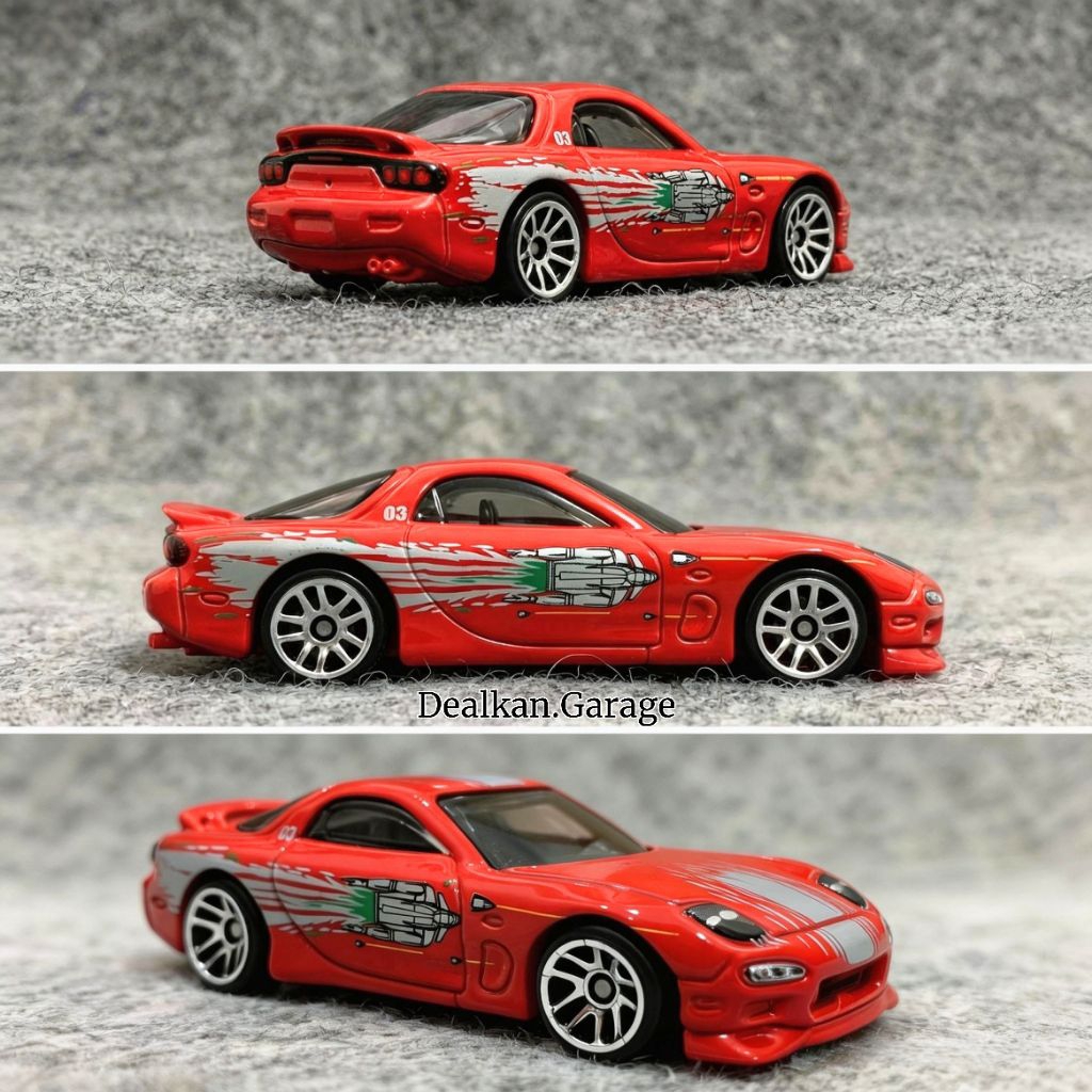 HOT WHEELS MAZDA RX7 FAST AND FURIOUS MERAH