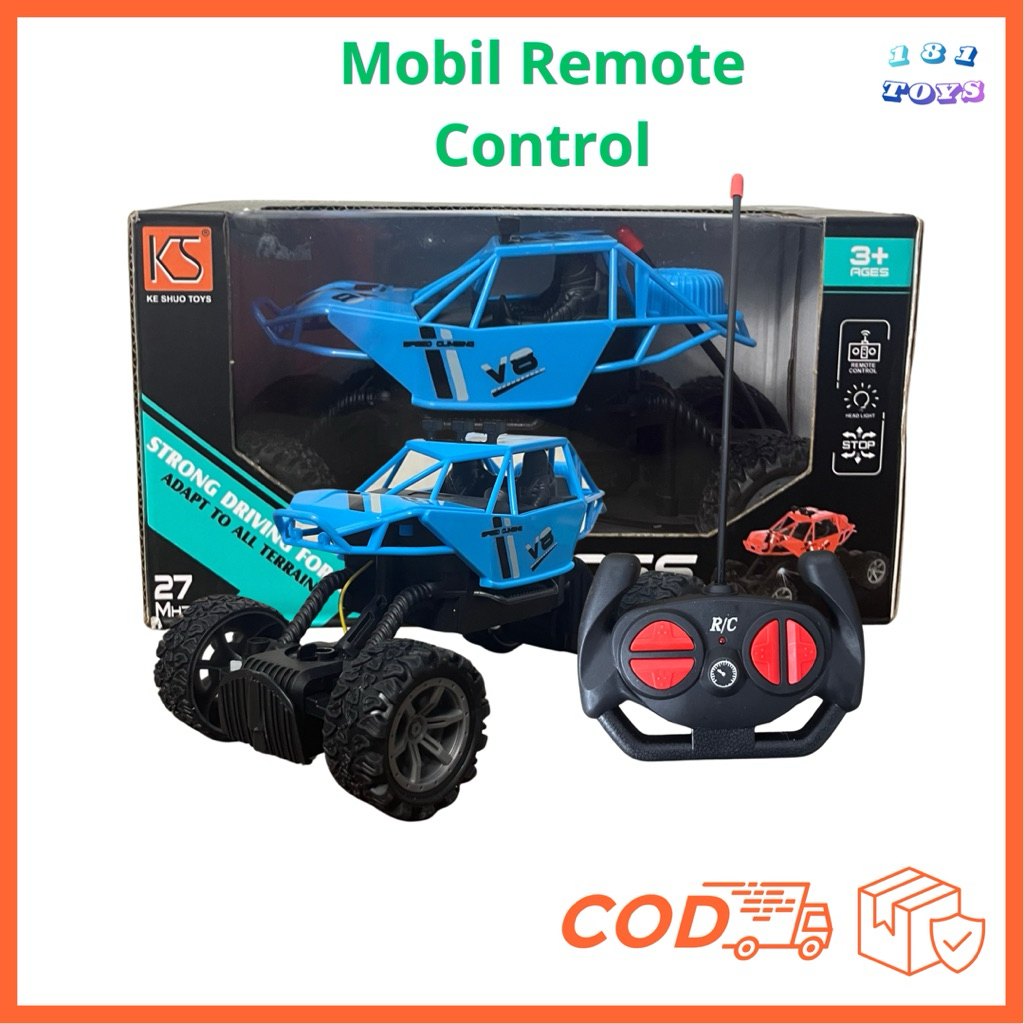 Mainan Mobil Offroad Remote Control / RC Warna Biru