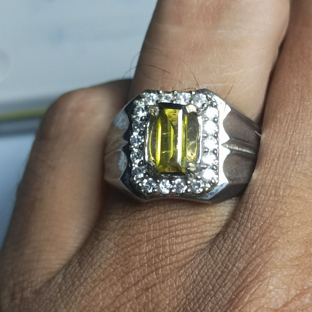 Natural Canary Tourmaline + memo.