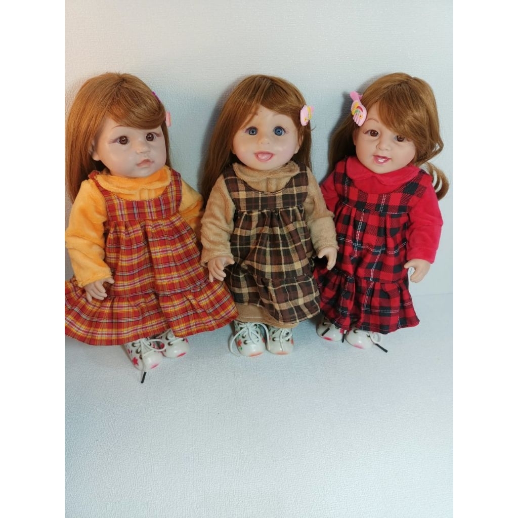 Baju Boneka Karet tinggi boneka 40 cm + - lingkar dada 14 cm