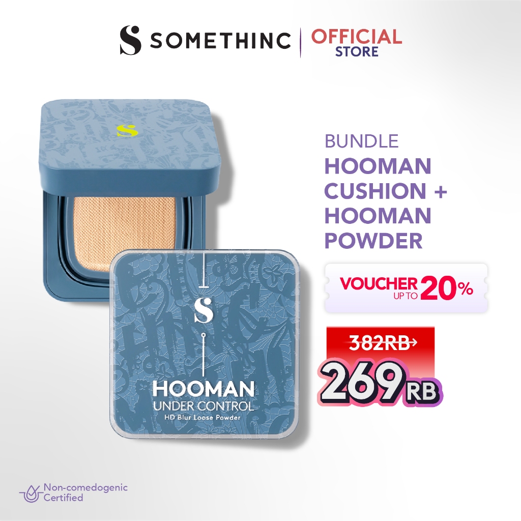 [BEST BUNDLE] SOMETHINC Best of The Best Hooman Duo (Hooman Cushion + Hooman Powder) | Cushion Denga