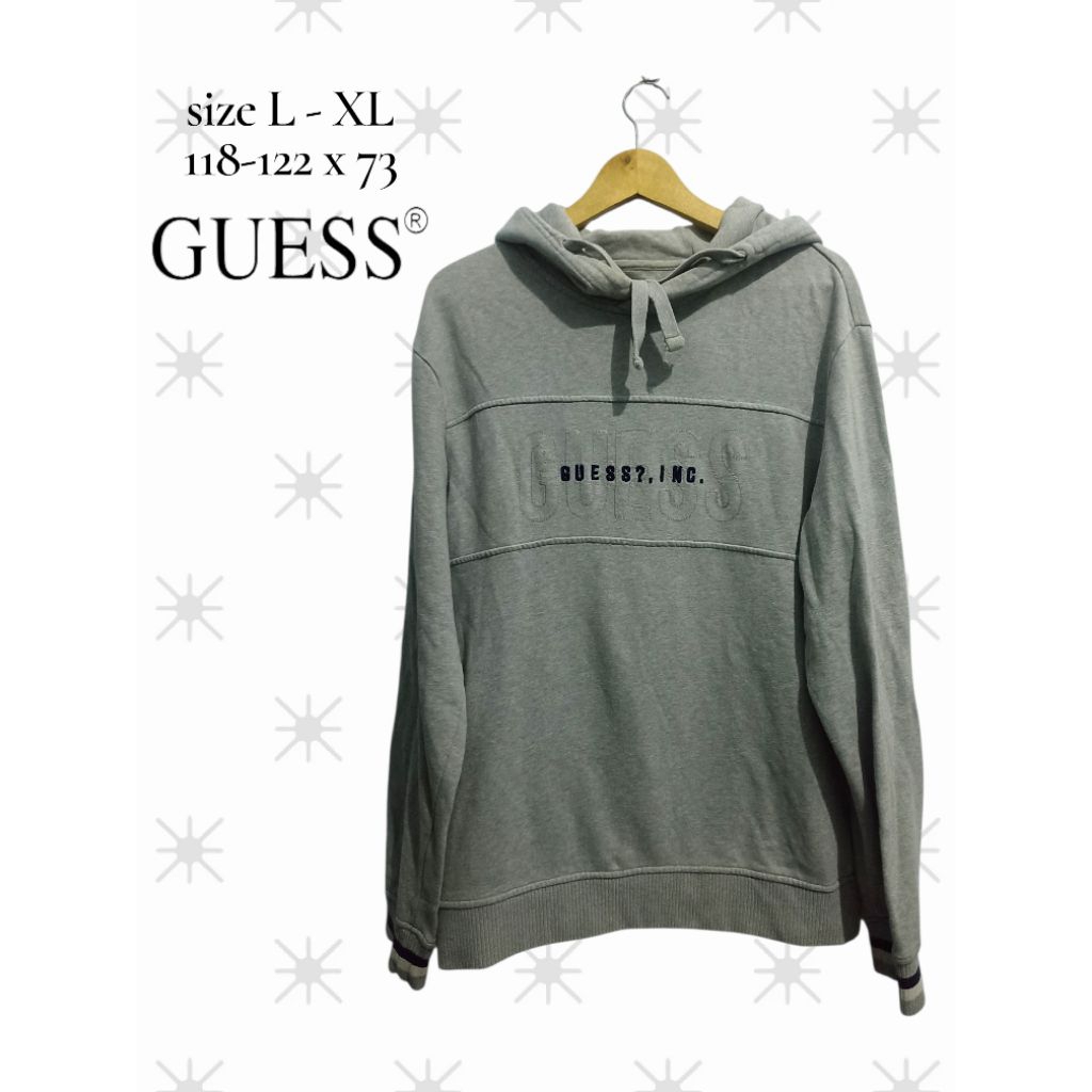 hoodie gues abu sz L-XL