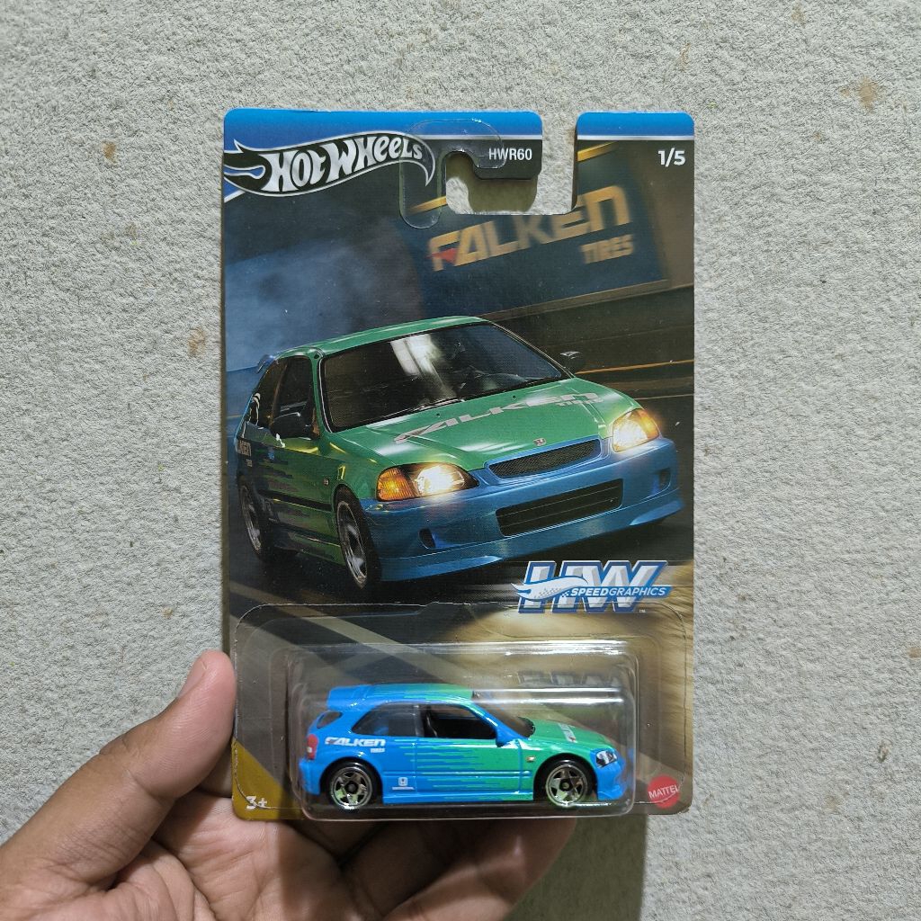 Hot Wheels Honda Civic Type R EK9 FALKEN