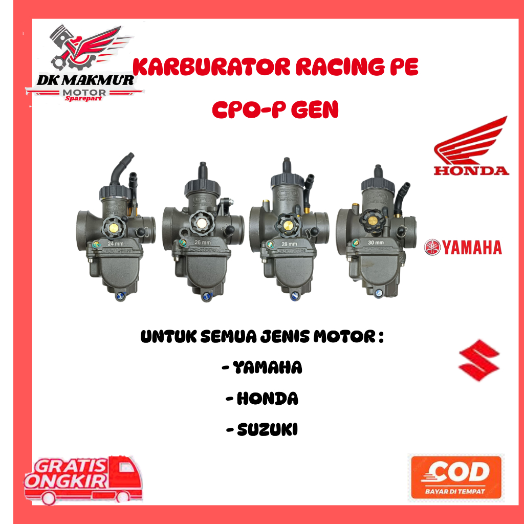 Karburator Racing Original CPO PE 24 / 26 / 28 / 30 - Karbu PE Resing CPO P Gen Motor Universal DK m