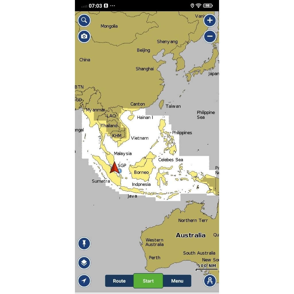 Peta hp/Navionik/Boating hd/Asia afrika